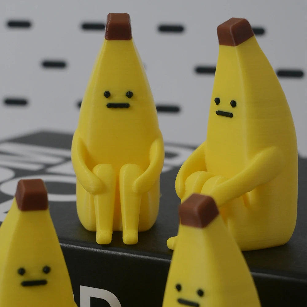 Anxious Banana Printed PLA Figurines Desktop Home Office Decor