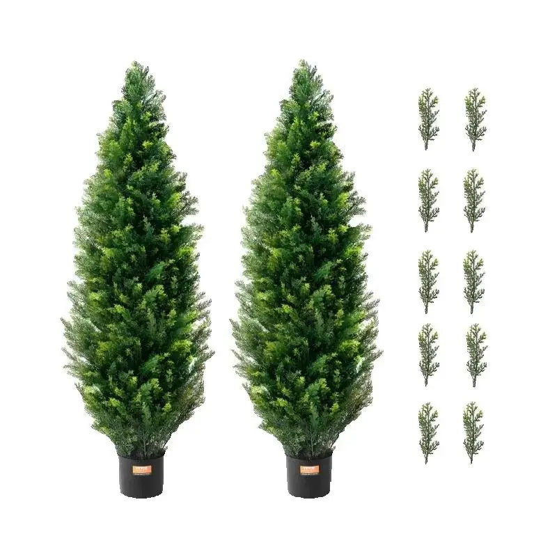 SucceBuy Artificial Topiary Tree Evergreen Garden Decor