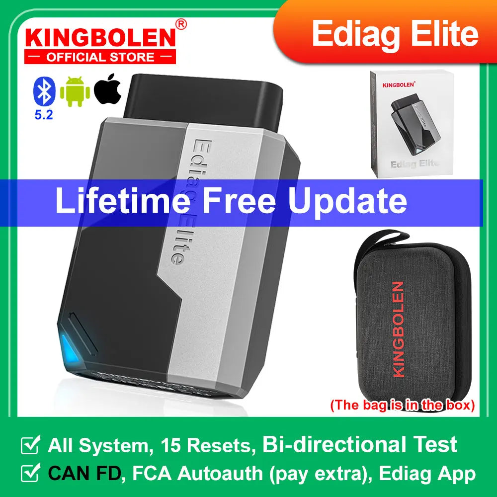 Kingbolen Ediag Elite Lifetime Car Diagnostic Tool All Systems OBD2