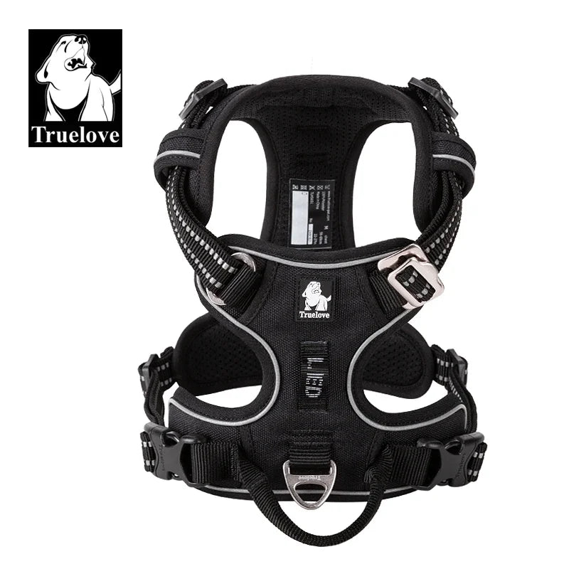 TrueLove Reflective Nylon Adjustable No Pull Dog Harness