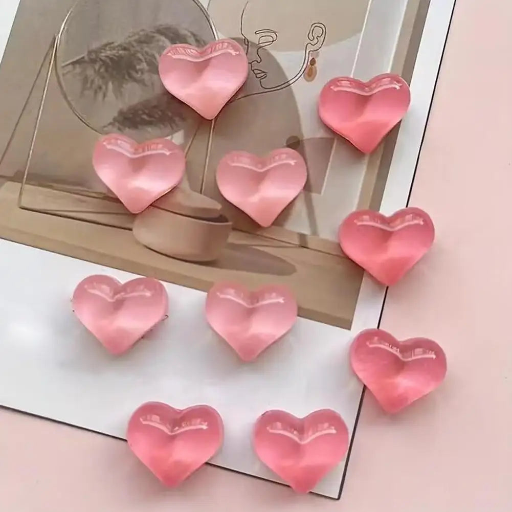 Heart Shaped Resin Refrigerator Magnets For Kitchen And Office