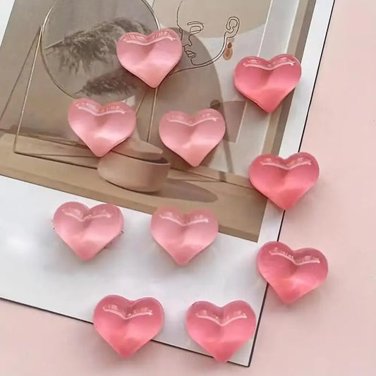 Heart Shaped Resin Refrigerator Magnets For Kitchen And Office