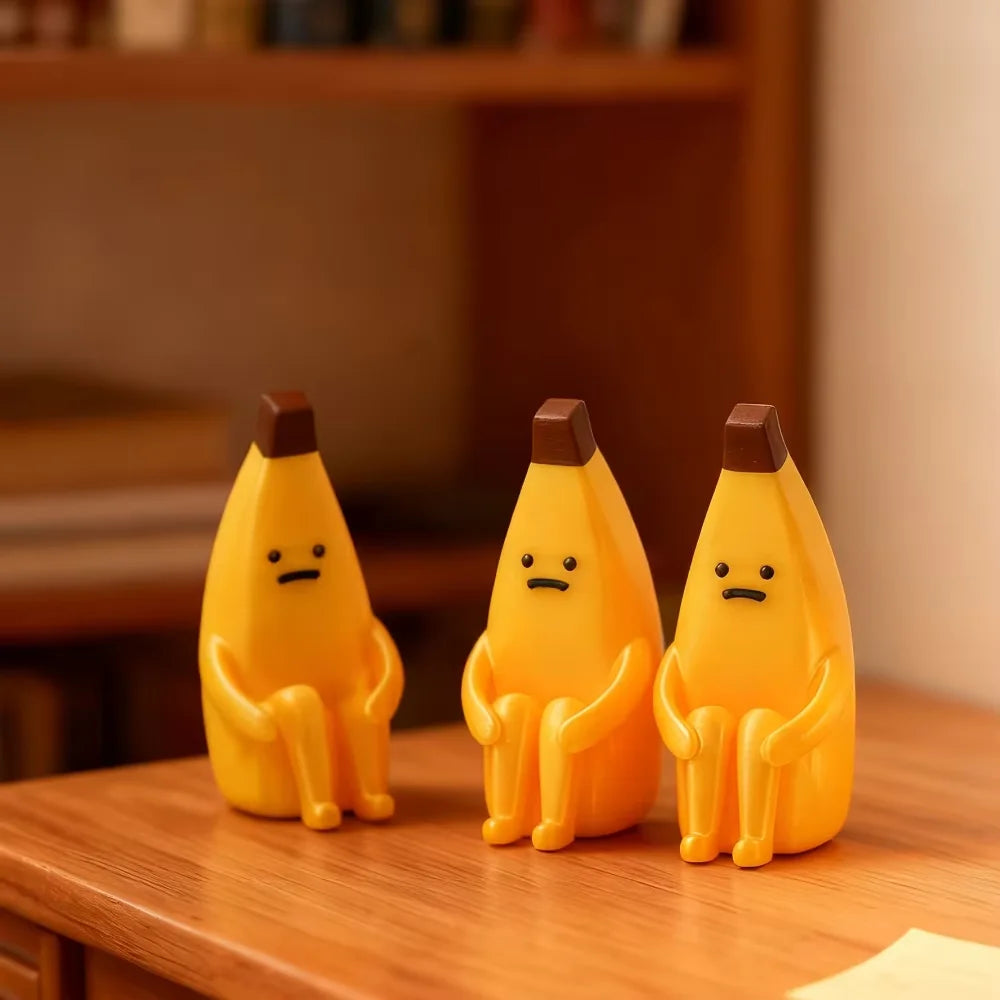 Anxious Banana Printed PLA Figurines Desktop Home Office Decor