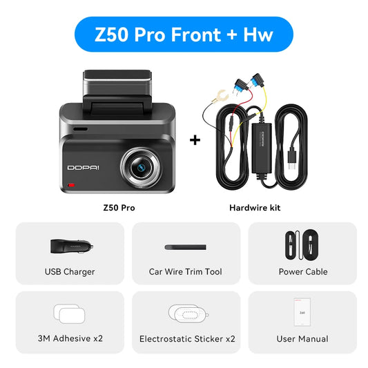 DDPAI Z50 Pro 4K Dash Cam With Integrated GPS Navigation