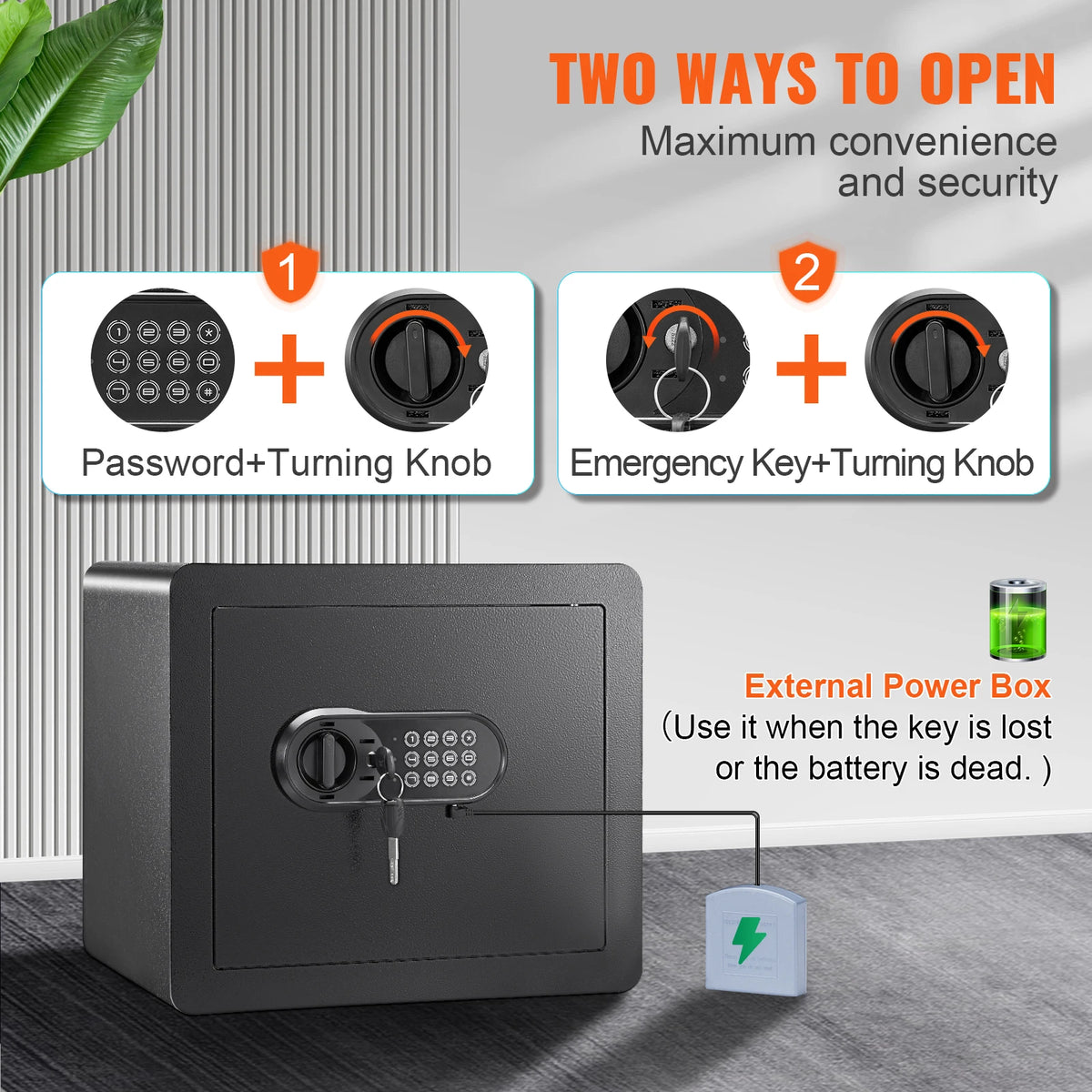 SucceBuy Electronic Digital Security Safe Box With Override Key
