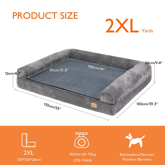Bingopaw Orthopedic Dog Bed With Removable Washable Soft Foam Cover