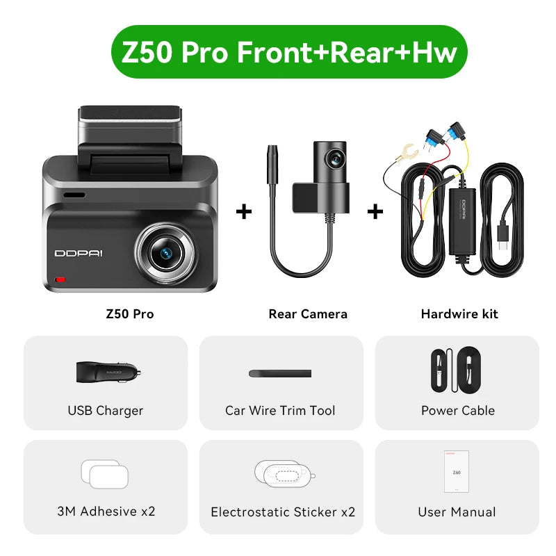 DDPAI Z50 Pro 4K Dash Cam With Integrated GPS Navigation