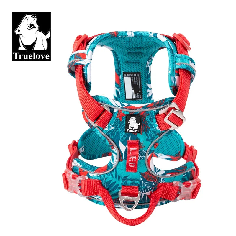 TrueLove Reflective Nylon Adjustable No Pull Dog Harness