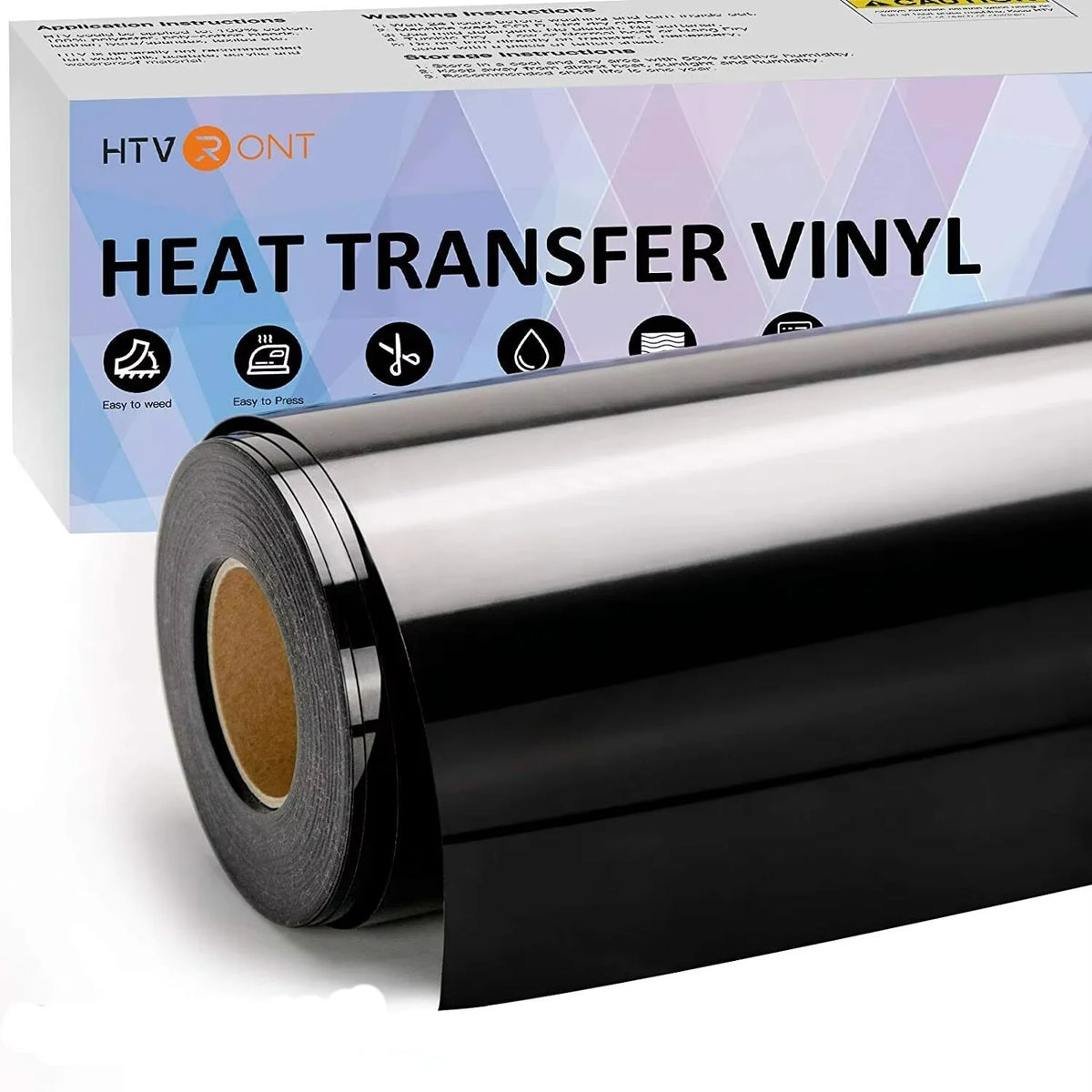 HTVRONT Heat Transfer Vinyl Roll For Self Adhesive Crafting