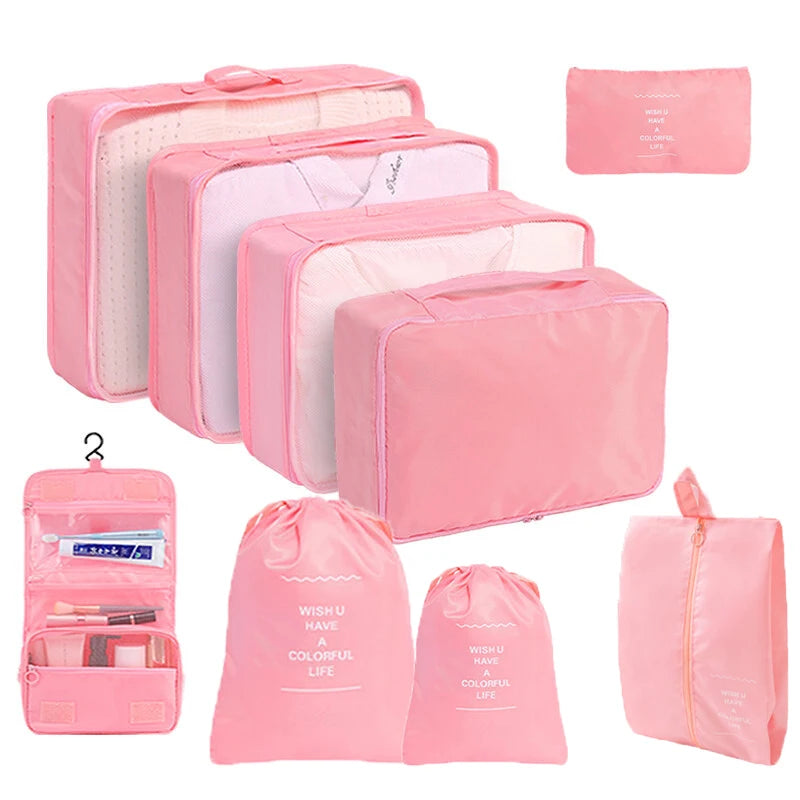Travel Packing Cubes And Storage Bags For Luggage Organizers