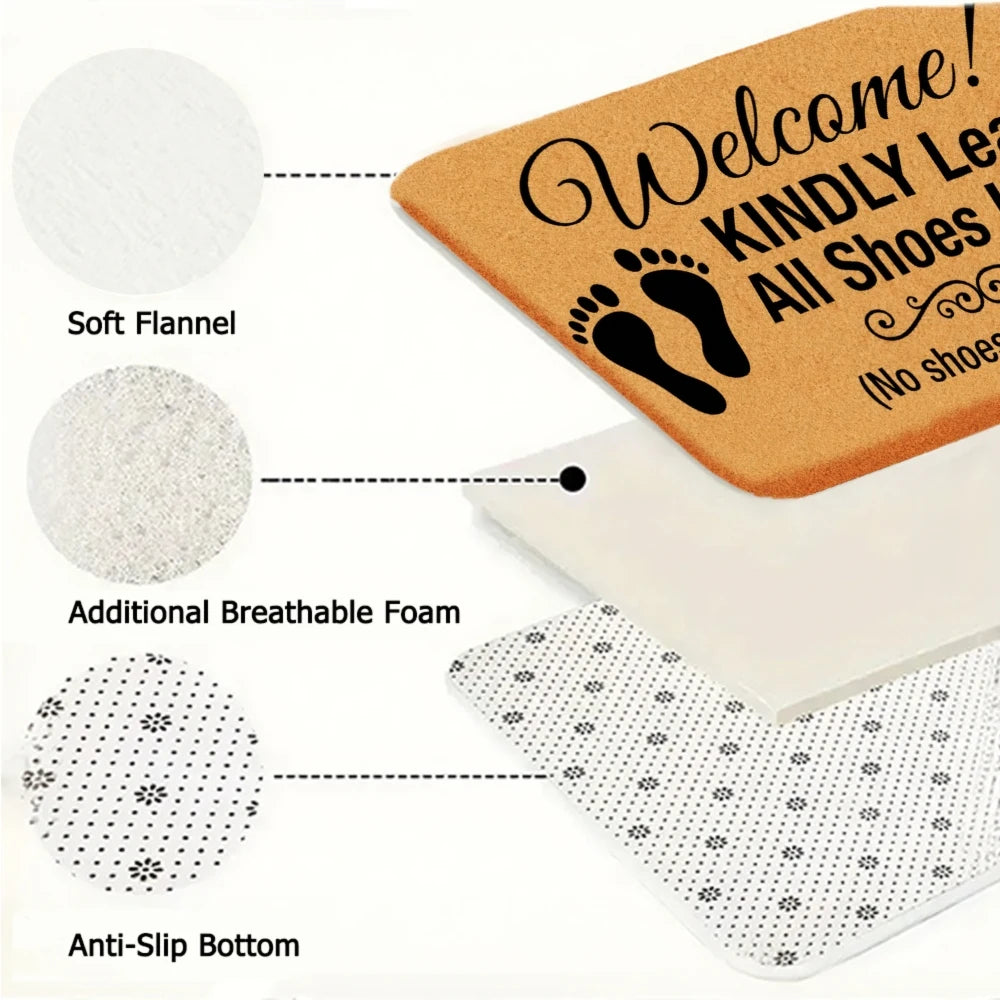 3 Piece Kitchen Floor Mat Decor With Vinyl Backing
