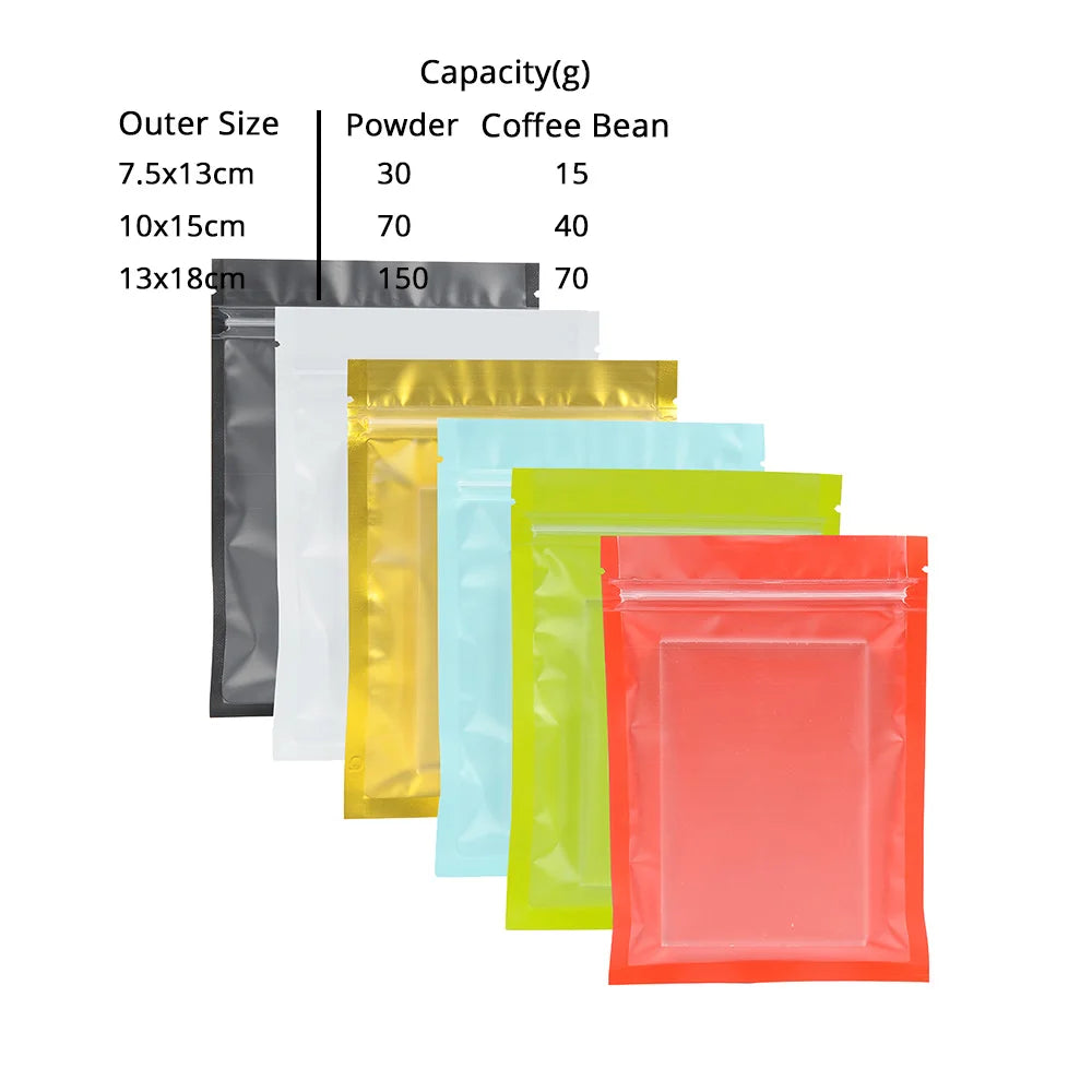 VoluPack Resealable Zip Lock Plastic Pouch With Frosted Window