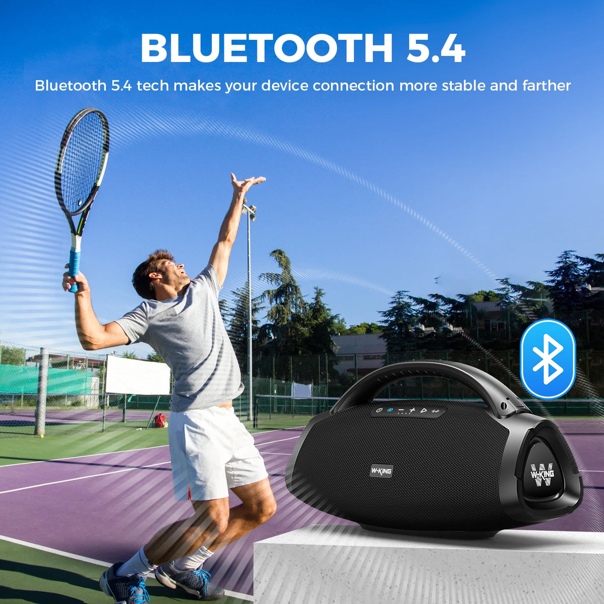 W-KING X20 Portable Bluetooth Speaker IPX7 Waterproof Powerful Bass
