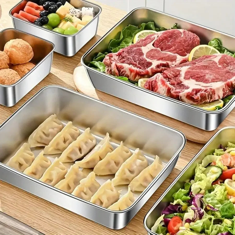 Reusable Leak Proof Stainless Steel Food Storage Containers
