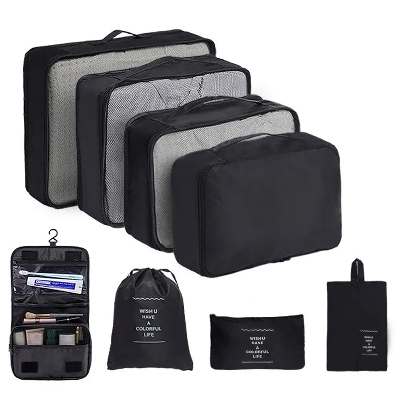Travel Packing Cubes And Storage Bags For Luggage Organizers