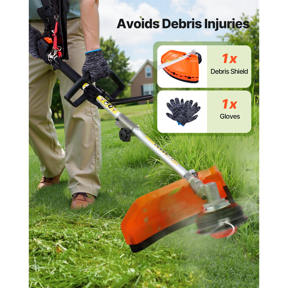 SucceBuy Gas Hedge Trimmer And Multifunction Brush Cutter