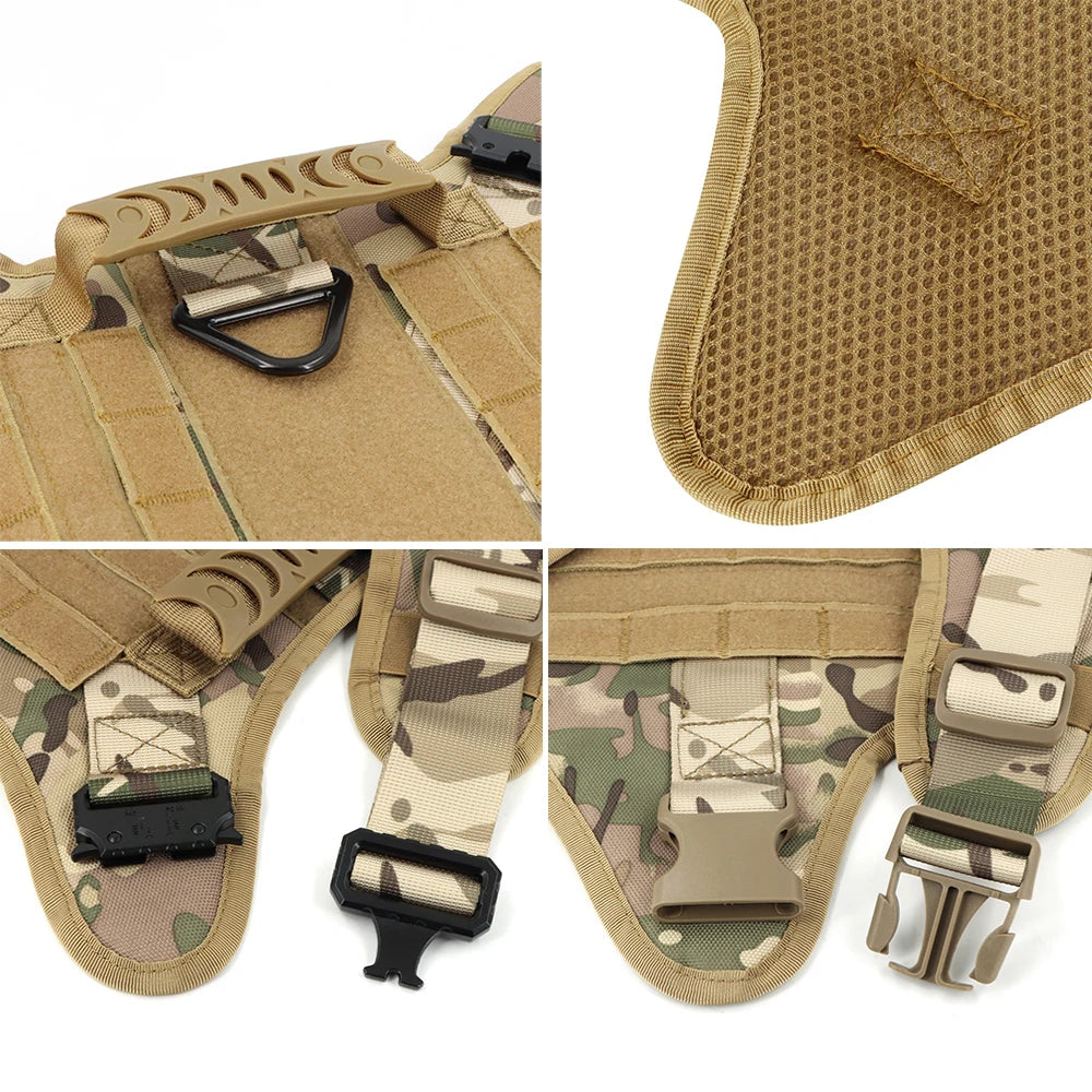 Tactical Dog Harness Leash Set For Large Dogs Malinois