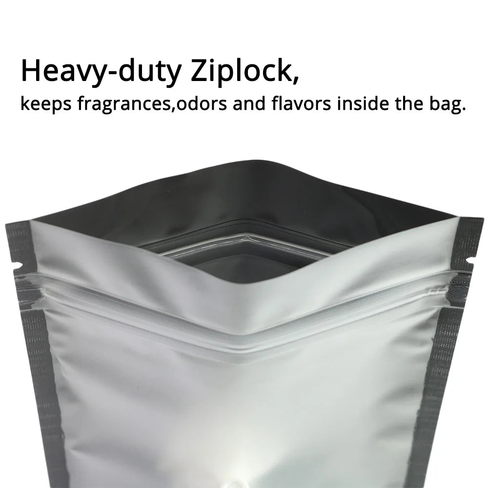 VoluPack Resealable Zip Lock Plastic Pouch With Frosted Window