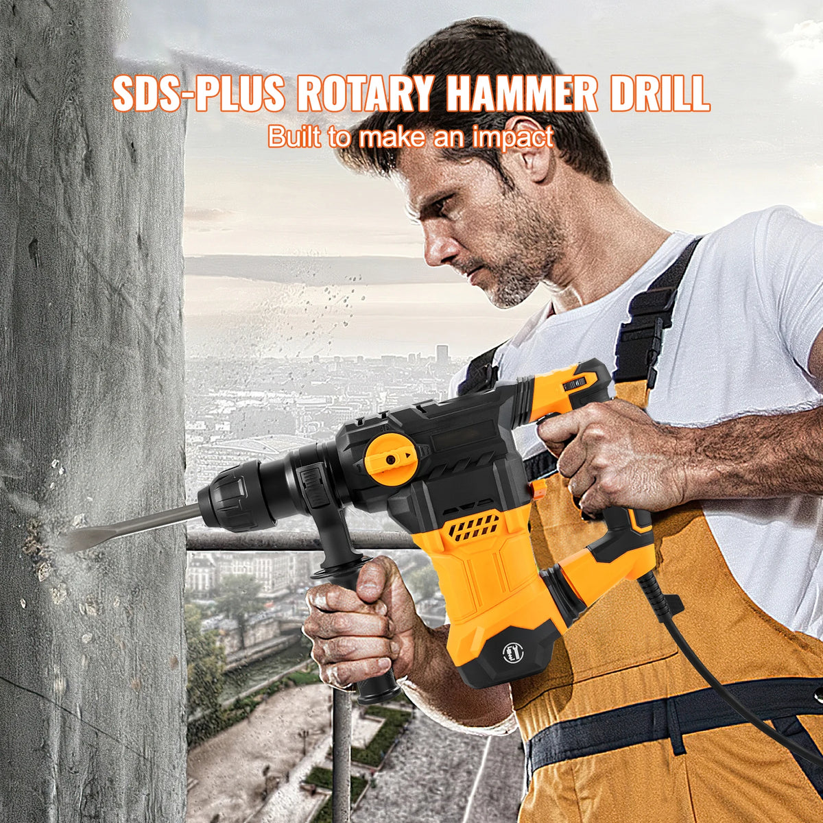 Succebuy 1500W Rotary Hammer Drill Corded Demolition Concrete Jackhammer