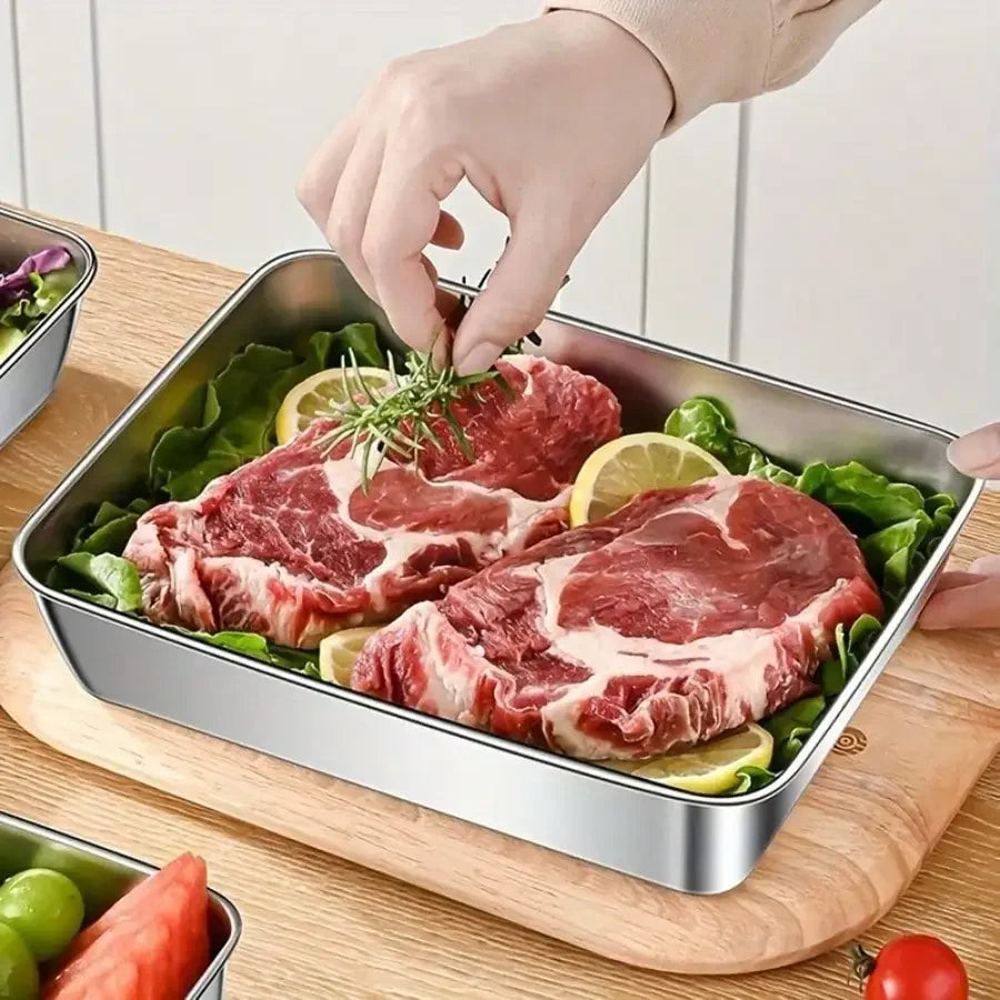 Reusable Leak Proof Stainless Steel Food Storage Containers