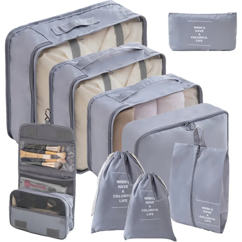 Travel Packing Cubes And Storage Bags For Luggage Organizers