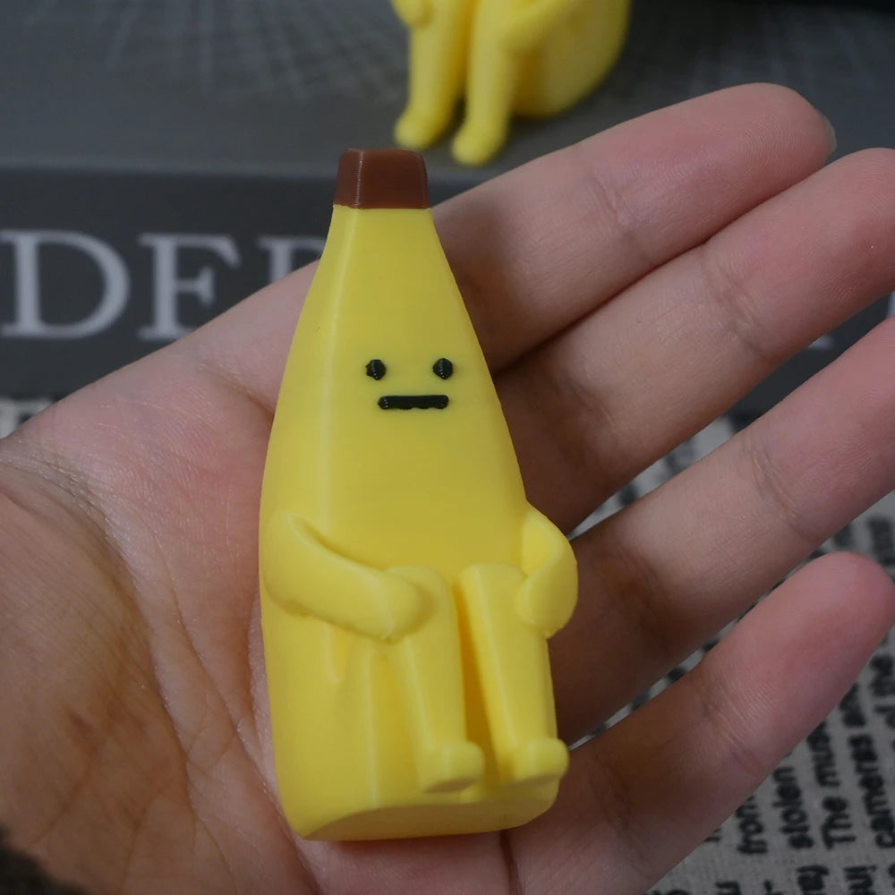 Anxious Banana Printed PLA Figurines Desktop Home Office Decor