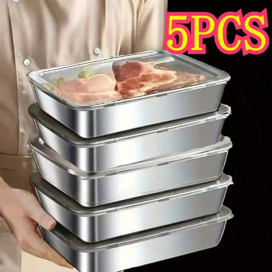 Reusable Leak Proof Stainless Steel Food Storage Containers