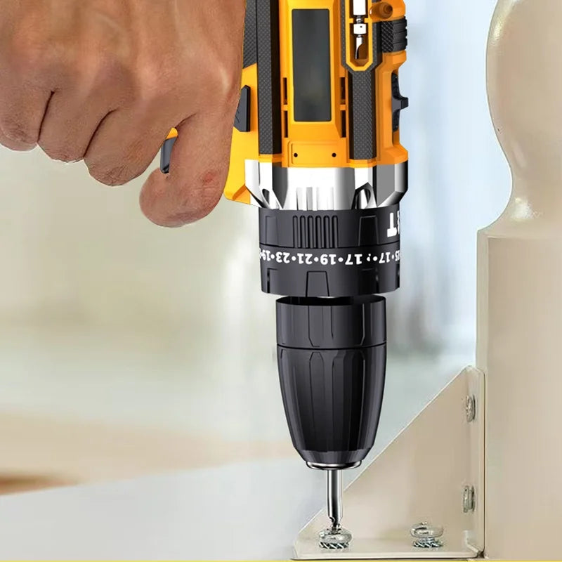 Professional 21V Cordless Drill Driver Kit With LED Light