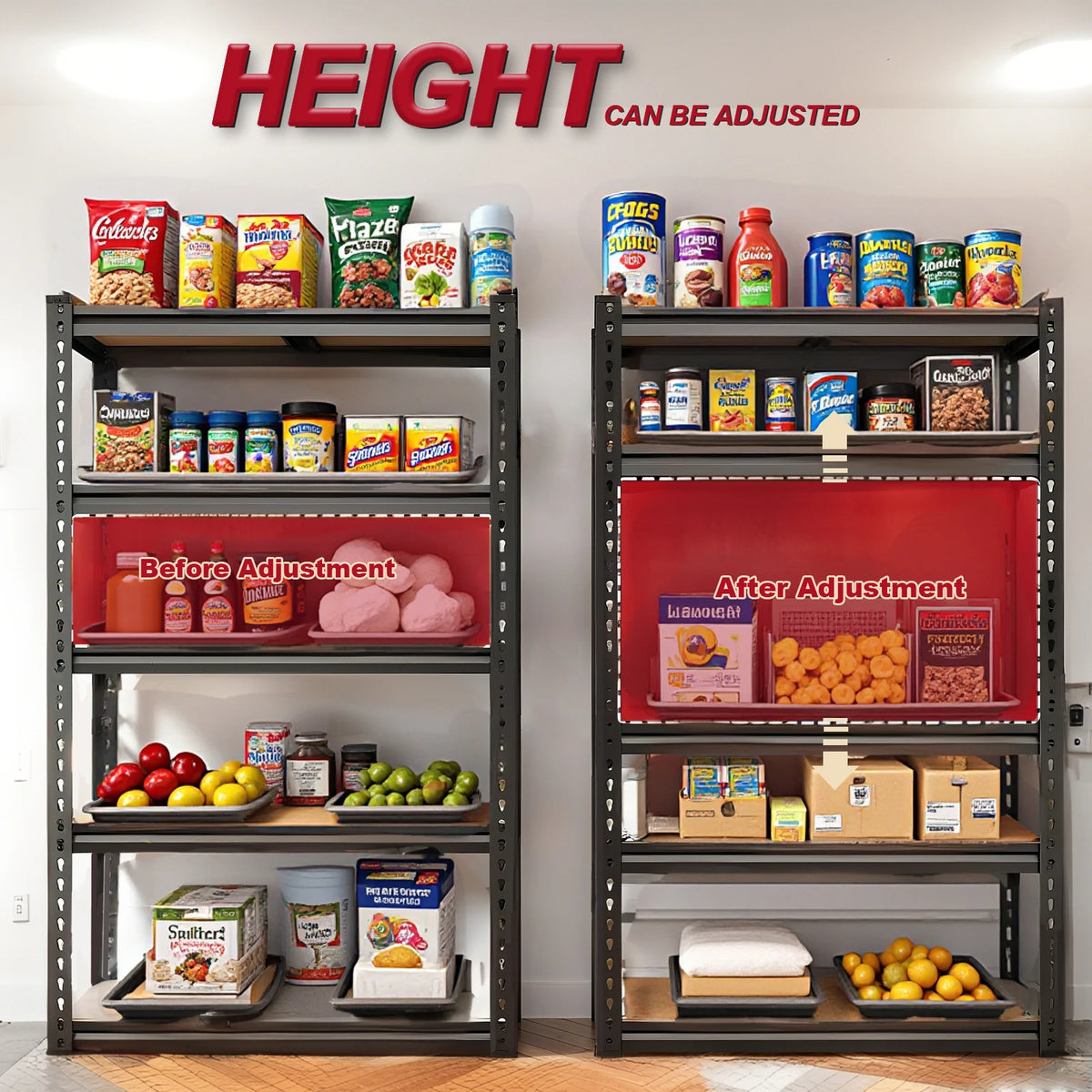 Heavy Duty Adjustable Industrial Storage Metal Shelf Rack Organizer