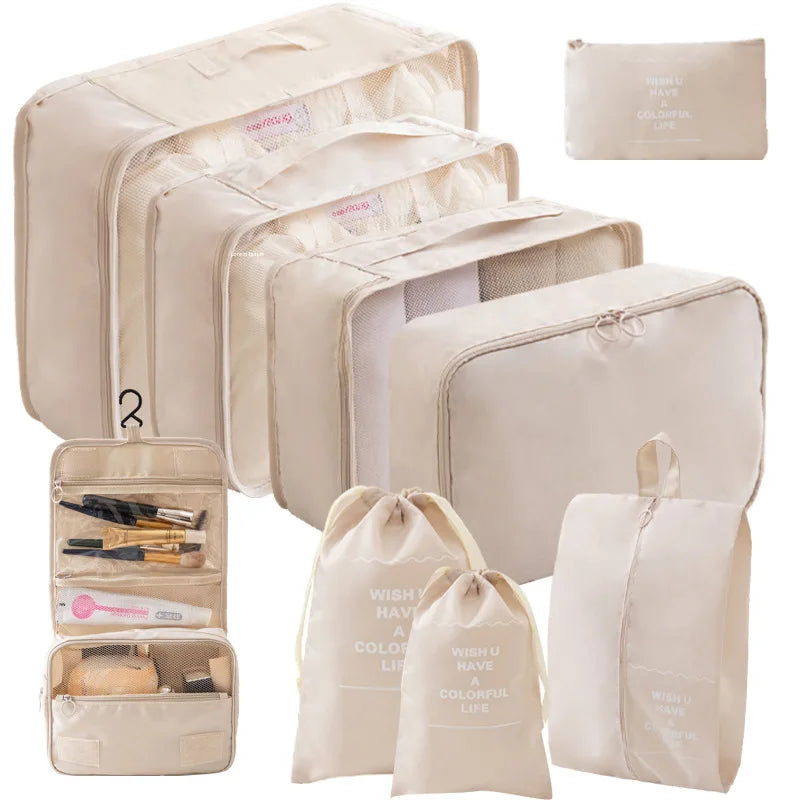 Travel Packing Cubes And Storage Bags For Luggage Organizers