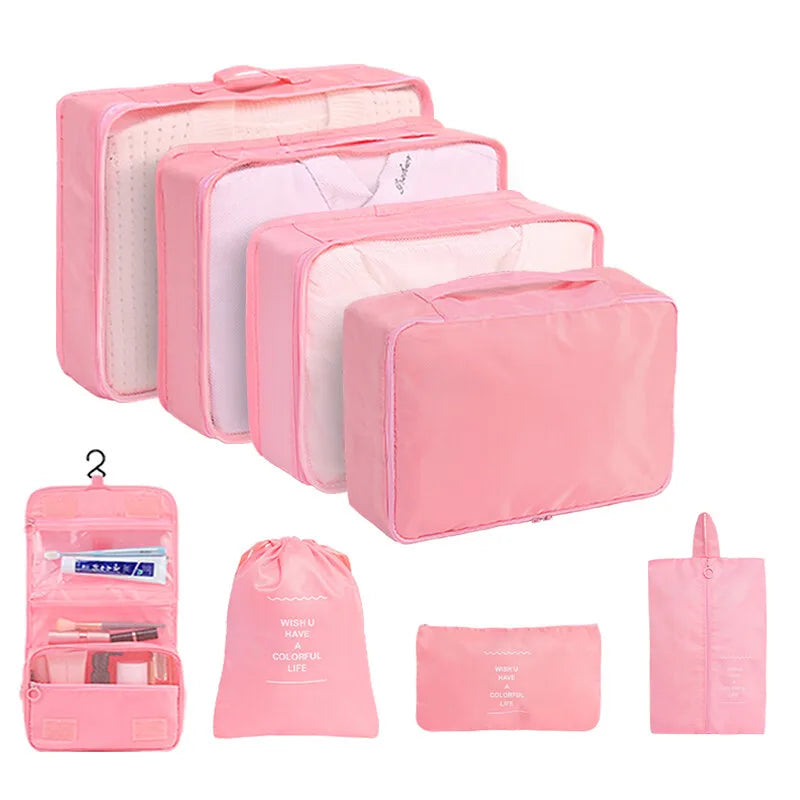 Travel Packing Cubes And Storage Bags For Luggage Organizers