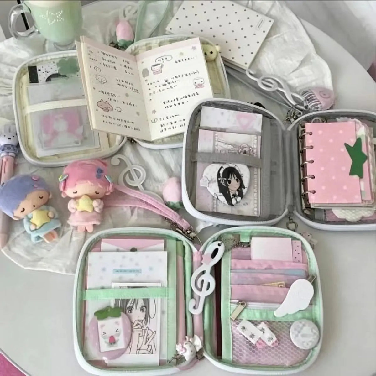 Transparent Ita Bag With Clear Window For Anime Badge Storage
