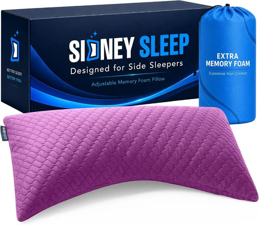 Adjustable Shredded Memory Foam Pillow For Side And Back Sleepers