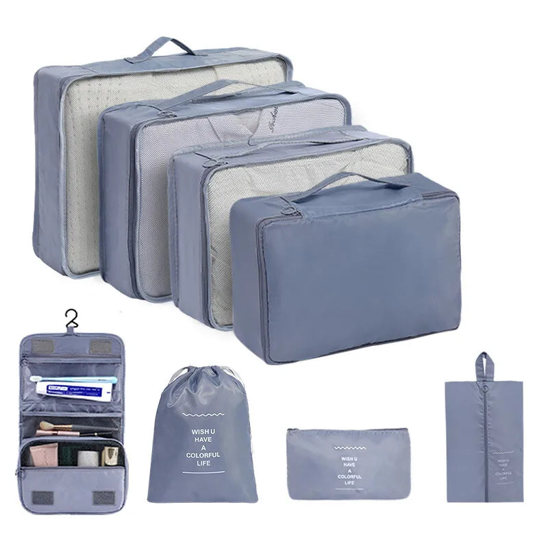 Travel Packing Cubes And Storage Bags For Luggage Organizers