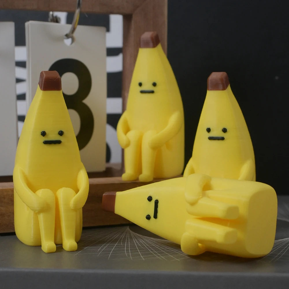 Anxious Banana Printed PLA Figurines Desktop Home Office Decor