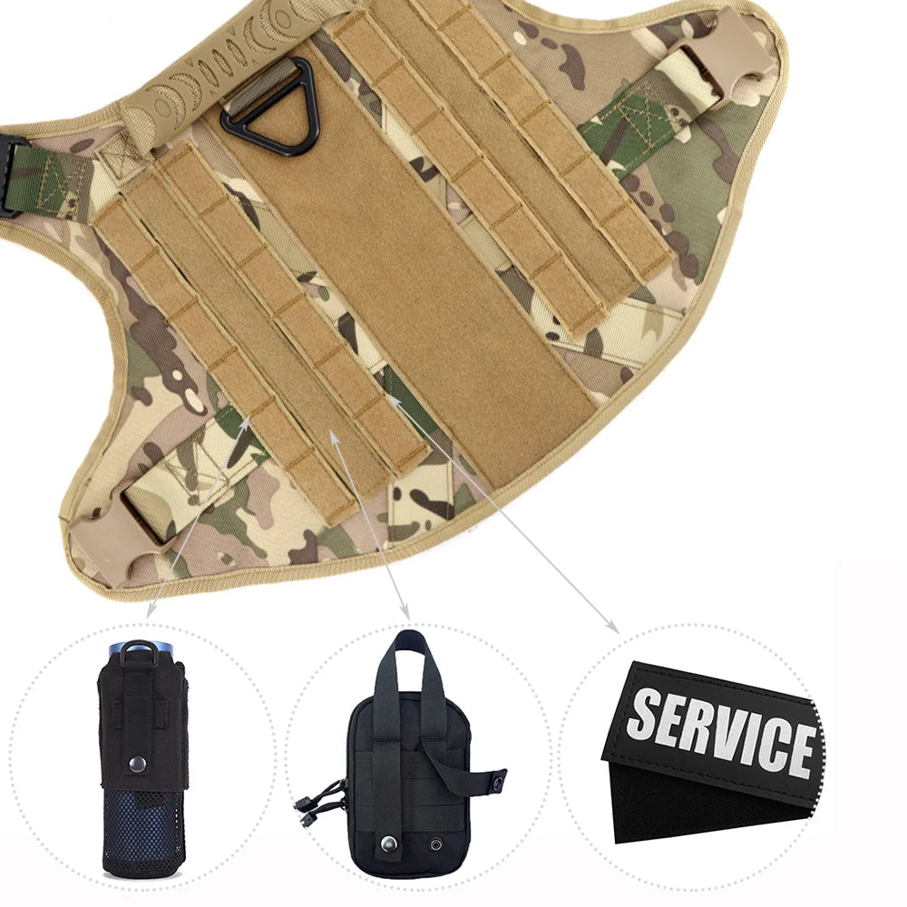 Tactical Dog Harness Leash Set For Large Dogs Malinois