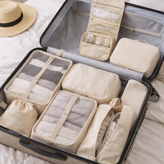 Travel Packing Cubes And Storage Bags For Luggage Organizers
