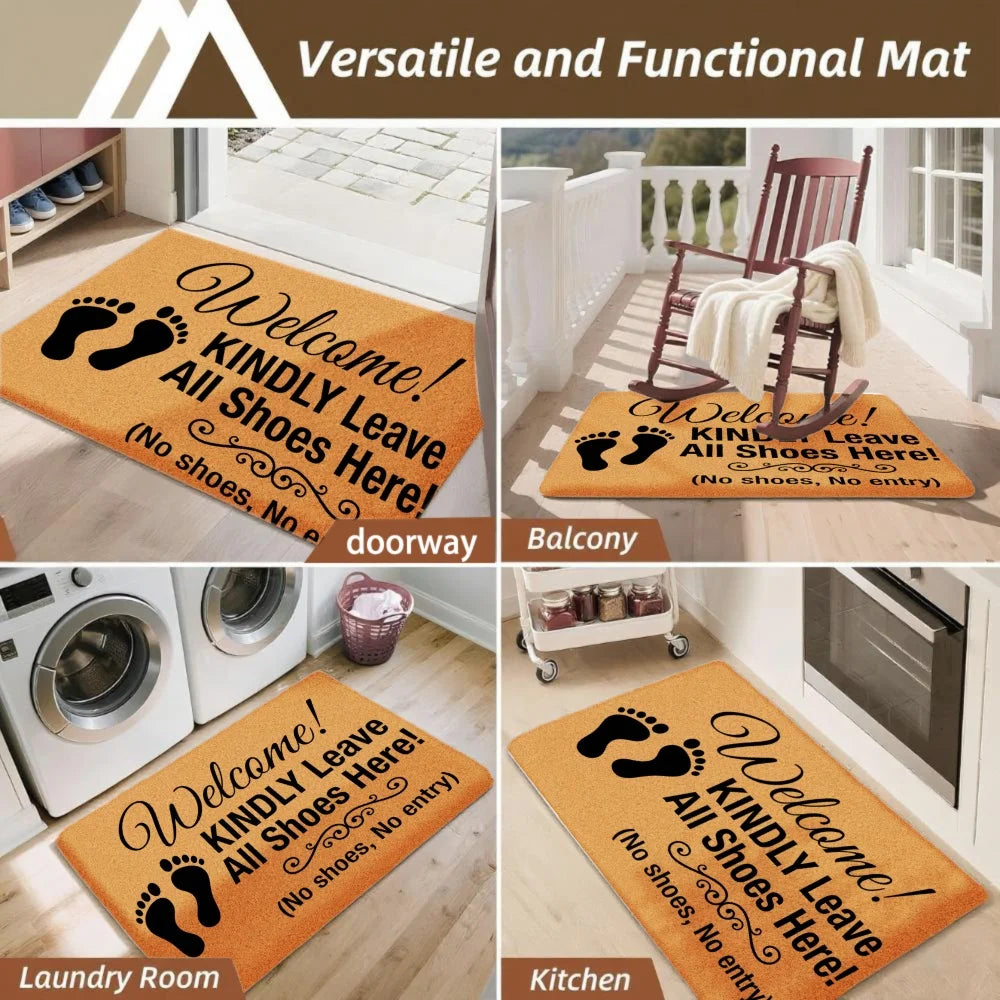 3 Piece Kitchen Floor Mat Decor With Vinyl Backing