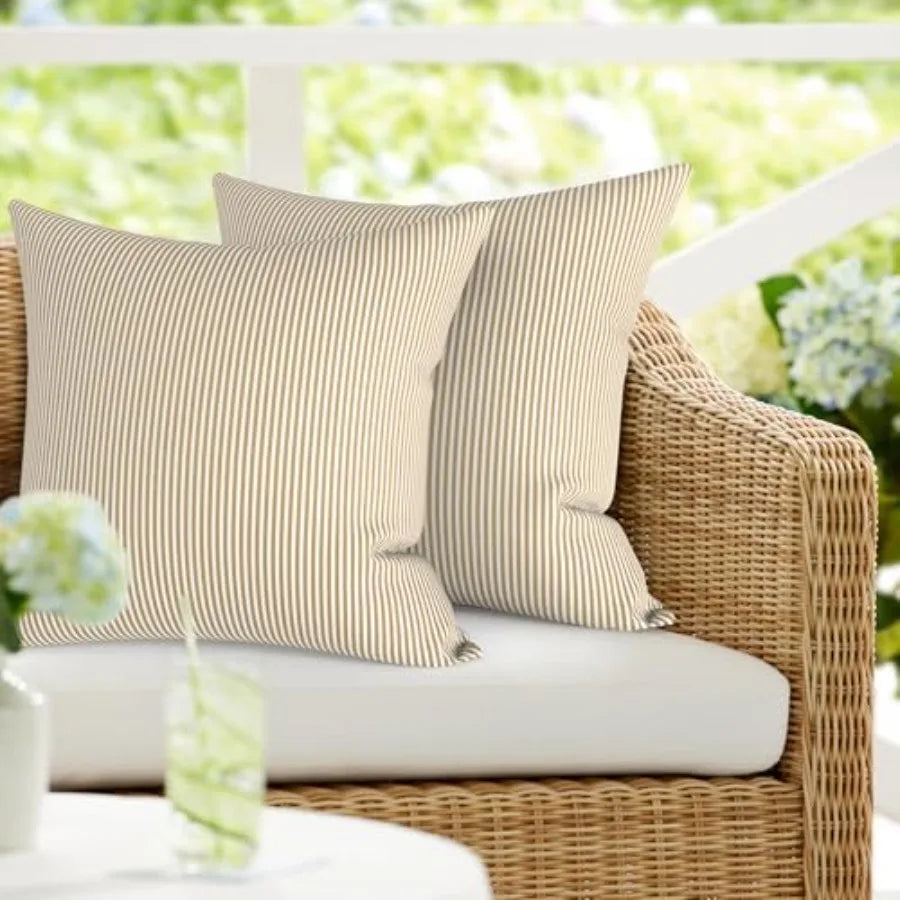 Waterproof Outdoor Decorative Throw Pillow Sets For Patio Furniture