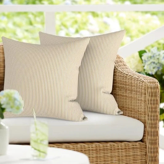 Waterproof Outdoor Decorative Throw Pillow Sets For Patio Furniture