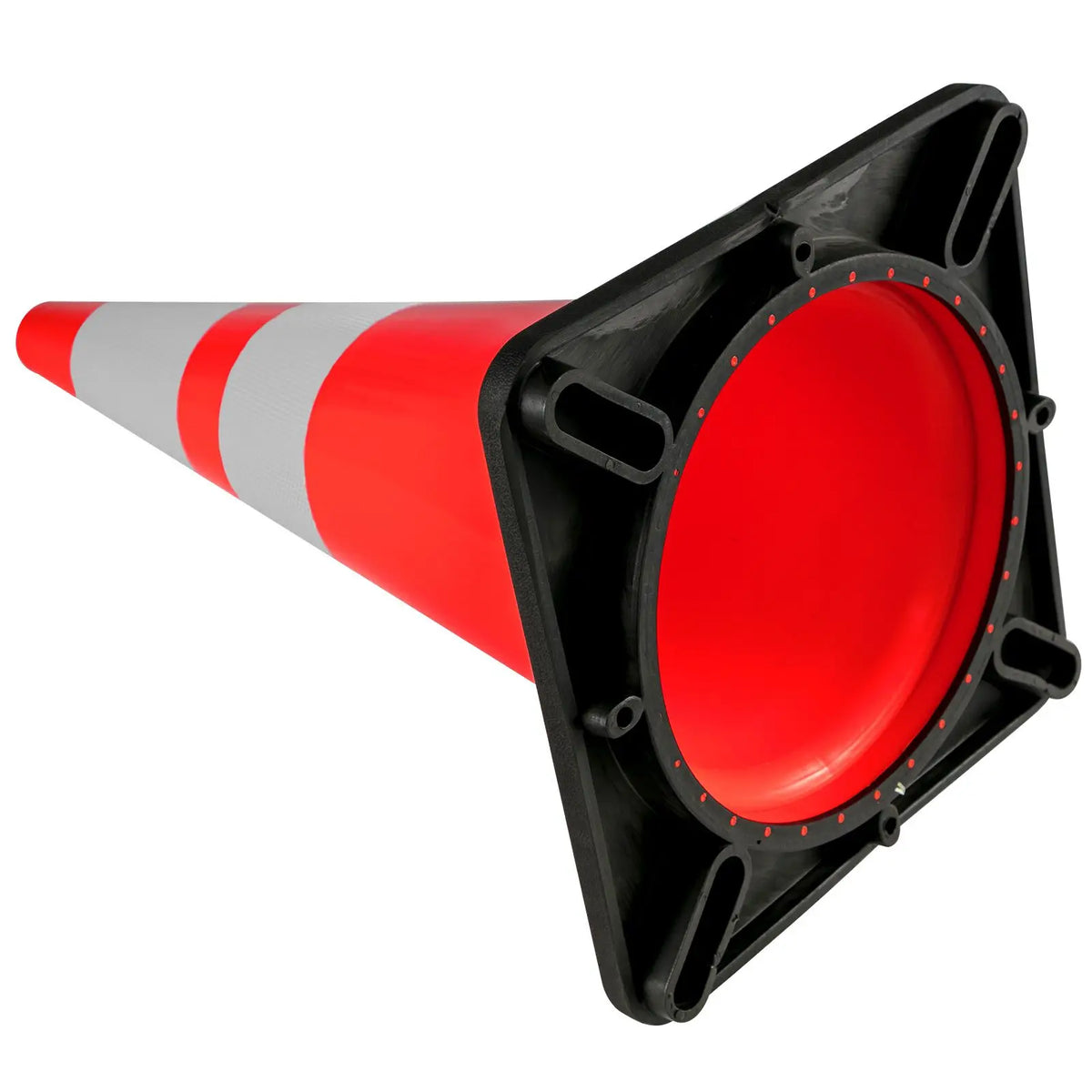 Durable Reflective Traffic Safety Cones With Weighted Base