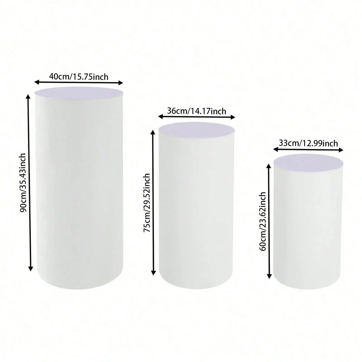 Cylinder Pedestal Display Stands Plinth Pillars For Wedding Decor