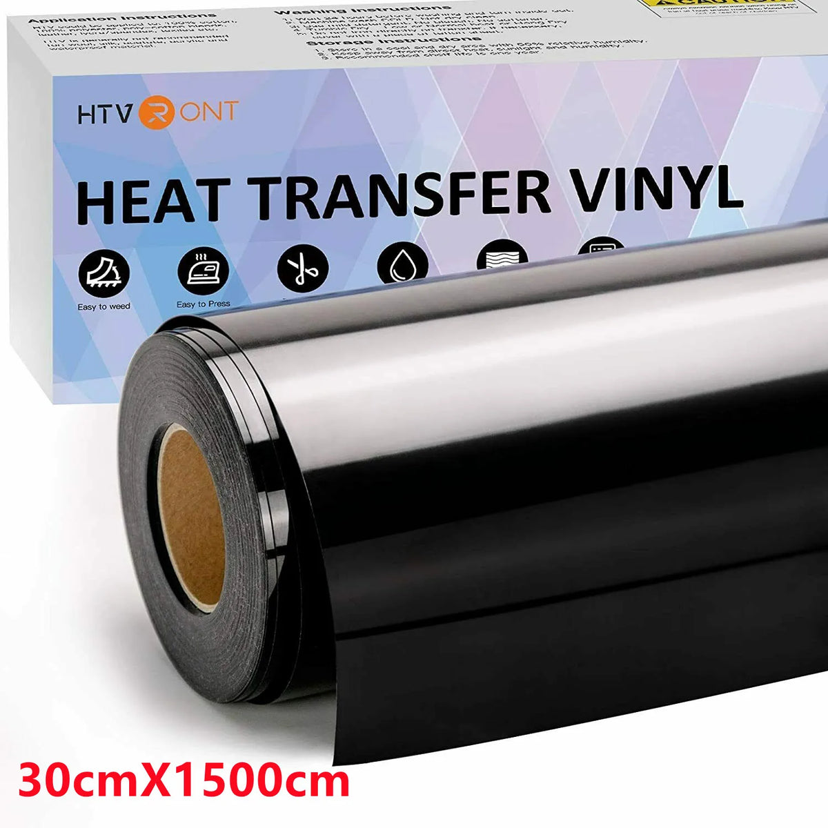 HTVRONT Heat Transfer Vinyl Roll For Self Adhesive Crafting