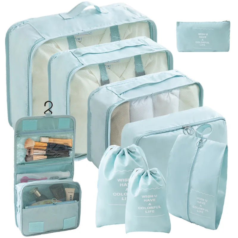 Travel Packing Cubes And Storage Bags For Luggage Organizers