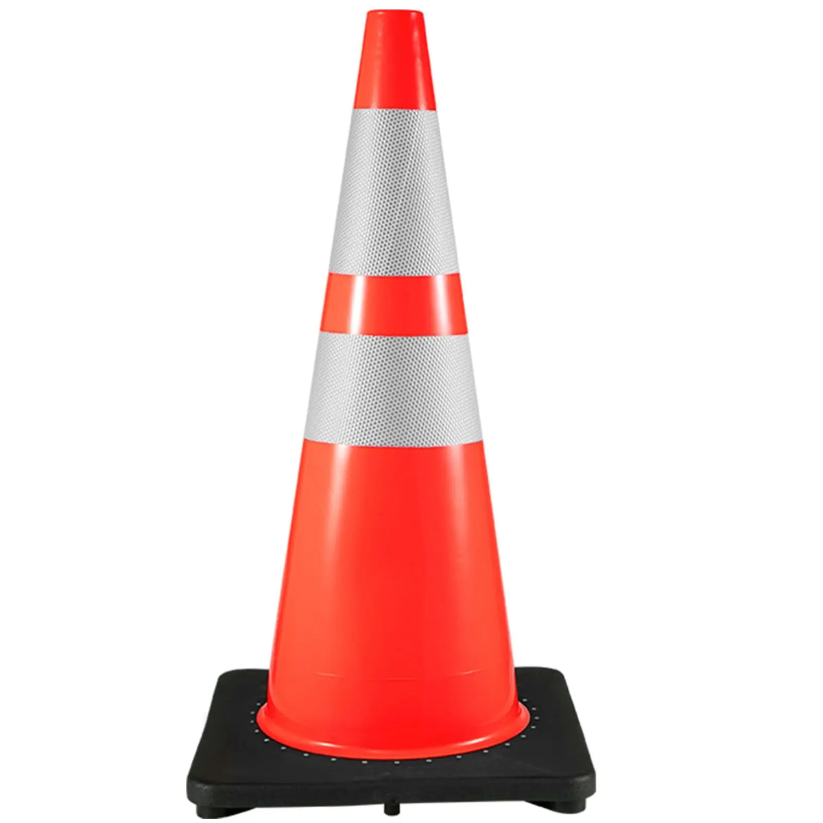Durable Reflective Traffic Safety Cones With Weighted Base