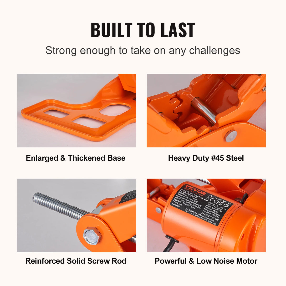 SucceBuy 12V Electric Scissor Car Jack With Impact Wrench
