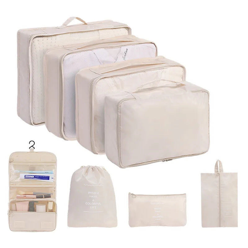 Travel Packing Cubes And Storage Bags For Luggage Organizers