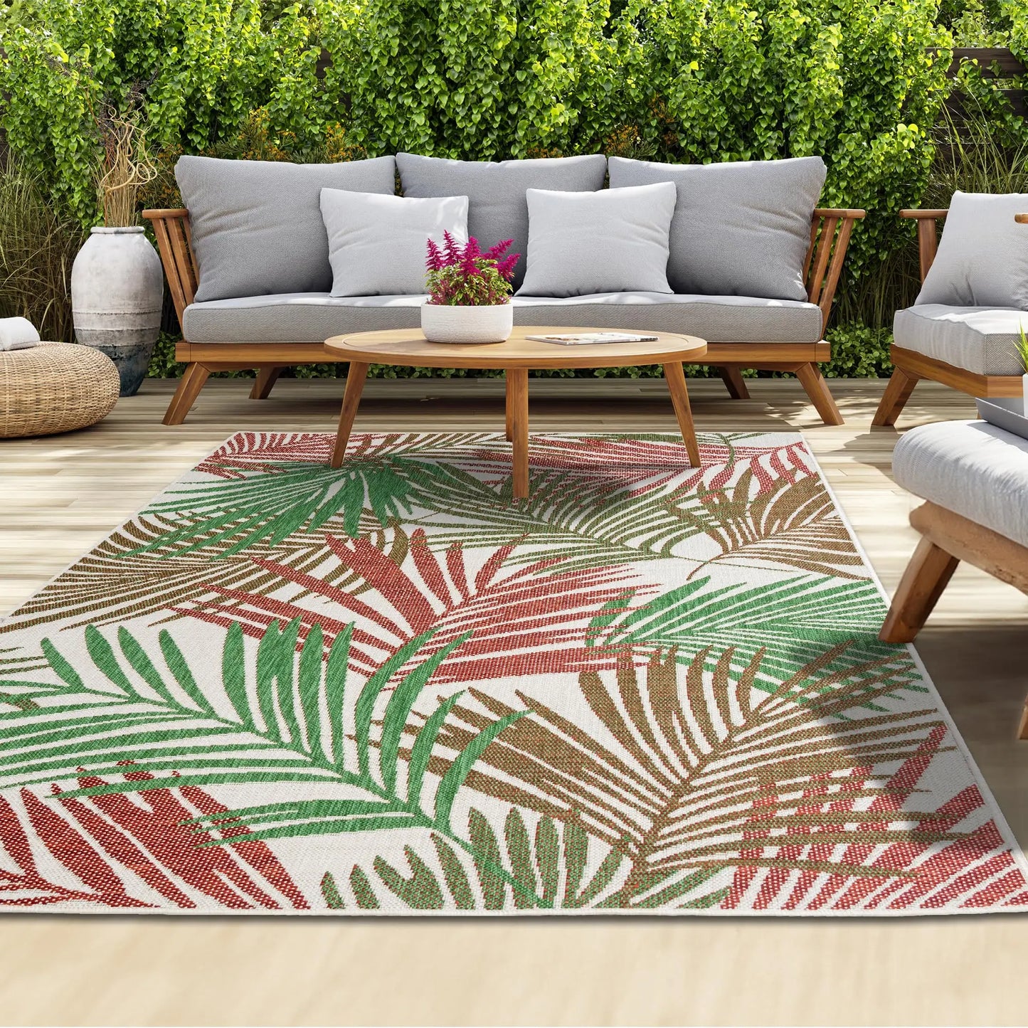 ViKama Modern Non Slip Outdoor Area Rug