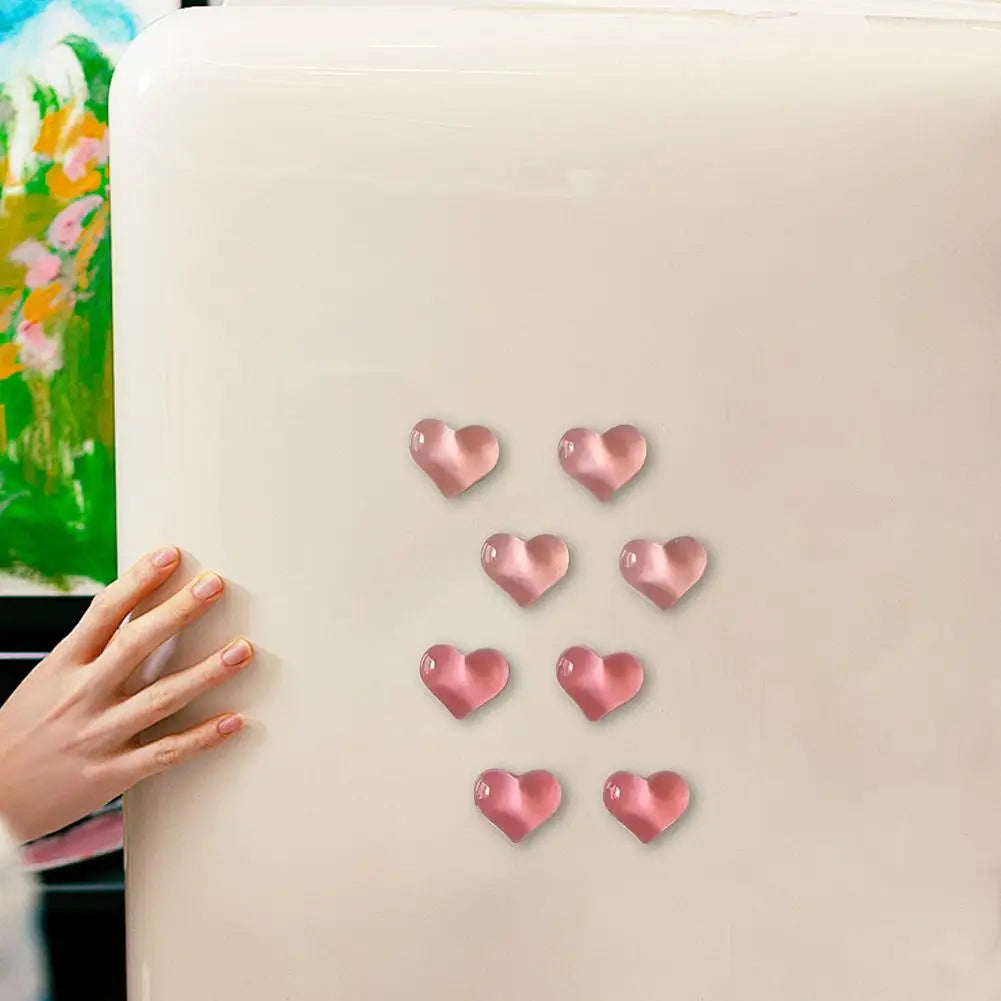 Heart Shaped Resin Refrigerator Magnets For Kitchen And Office