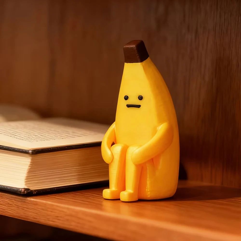 Anxious Banana Printed PLA Figurines Desktop Home Office Decor